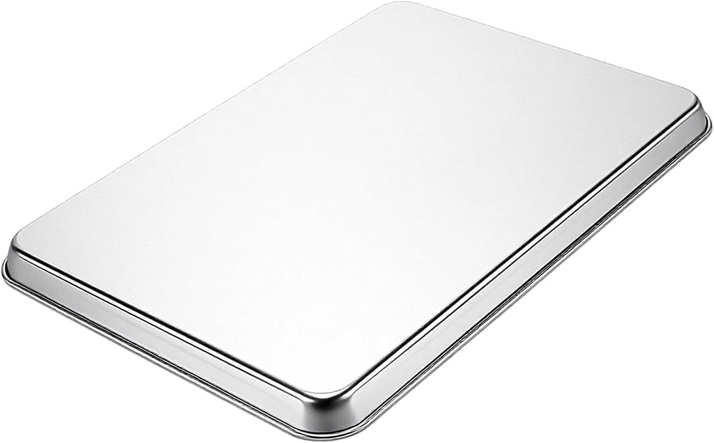 Skiennix Stainless Steel Baking Sheets - 4-Piece Set | Half Sheet Cookie Pans, 17.6 x 12.4 x 1 Inch