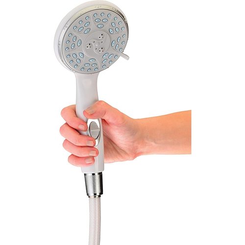 NOVA Handheld Shower Head with Extra Long 84” Hose, On/Off Switch, 5 Settings, Comes with Wall Mounted Holder (9311-R)