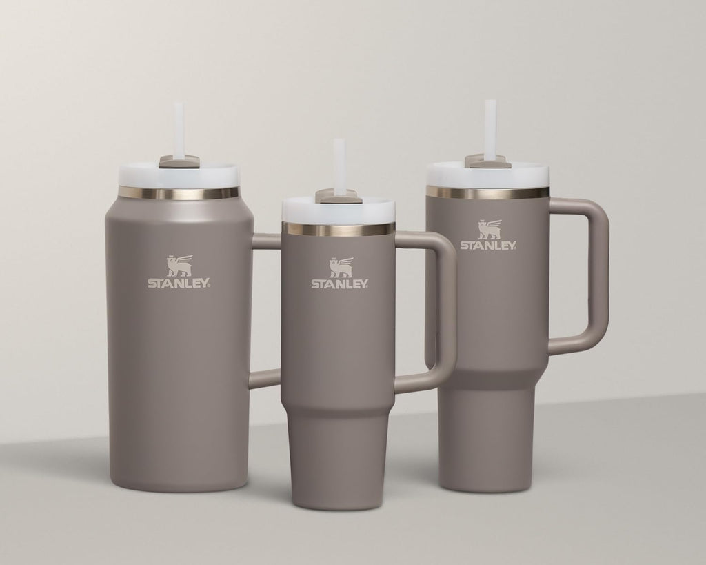 STANLEY Quencher H2.0 Tumbler - 30 oz Insulated Stainless Steel Cup with Handle & Straw | BPA-Free | Stone