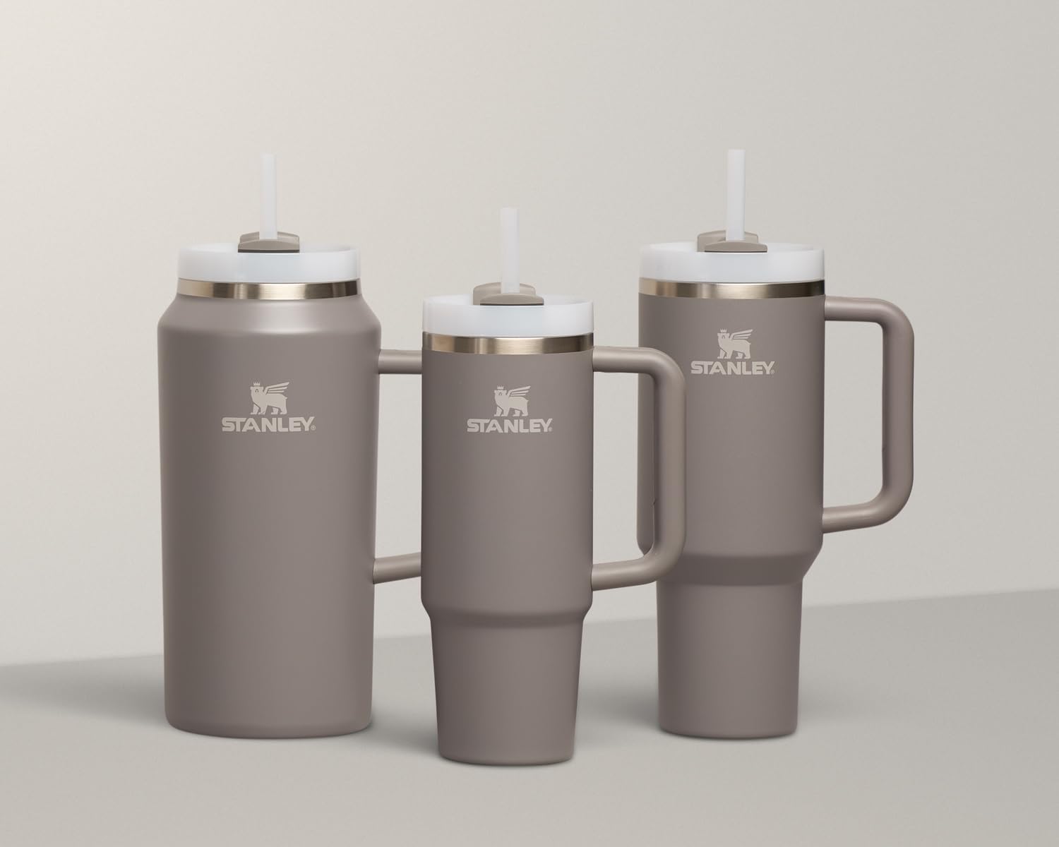 STANLEY Quencher H2.0 Tumbler - 30 oz Insulated Stainless Steel Cup with Handle & Straw | BPA-Free | Stone