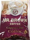 Mr. Brown 3 in 1 Instant Coffee - 30 Sachets | Cappuccino Flavor - 2 Packs for Quick Enjoyment