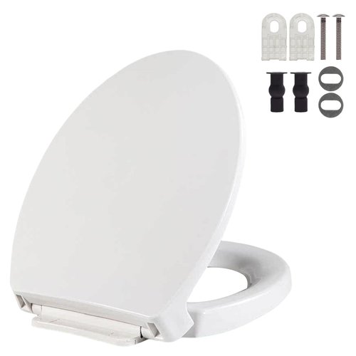 Toilet Seat Compatible with TOTO Transitional SoftClose SS114#01 Elongated Soft Close SEAT for SS237 247 SS224 SS117 SS204 SS154 SS214 Toilet Seat Replacement Parts