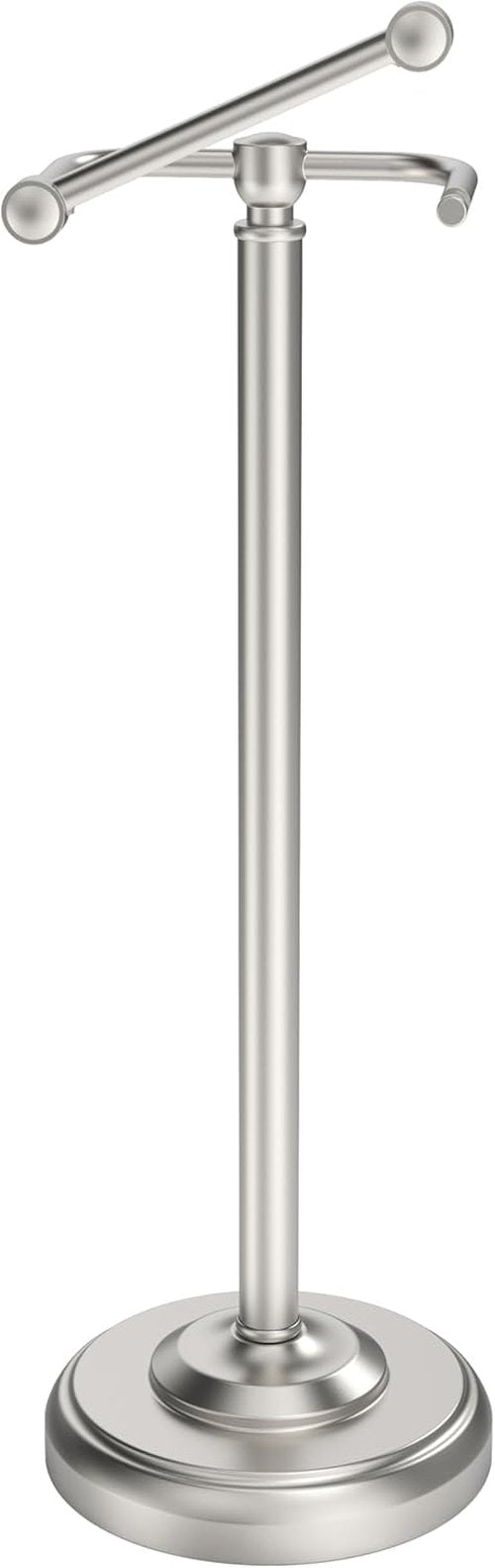 **Regine Toilet Paper Holder - Brushed Nickel Free Standing Design with Stable Weighted Base | SUS304 Stainless Steel**