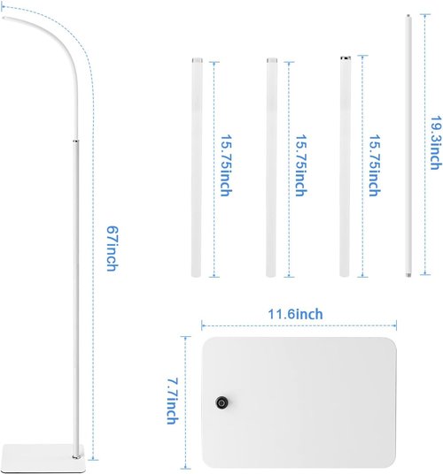 Infant Optics Adjustable Height Floor Stand - Compatible with DXR-8 Pro & Nanit Pro | Versatile Baby Monitor Mount