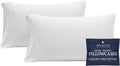 Beckham Hotel Collection Cooling Pillowcases - Silky Soft & Breathable | Standard/Queen Size Set of 2, White