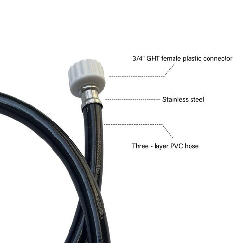 12FT Dehumidifier Drain Hose With 3/4 Inch FHT Connector, Leak-Proof, Kink-Free, Perfectly Compatible With Most Dehumidifier Brands