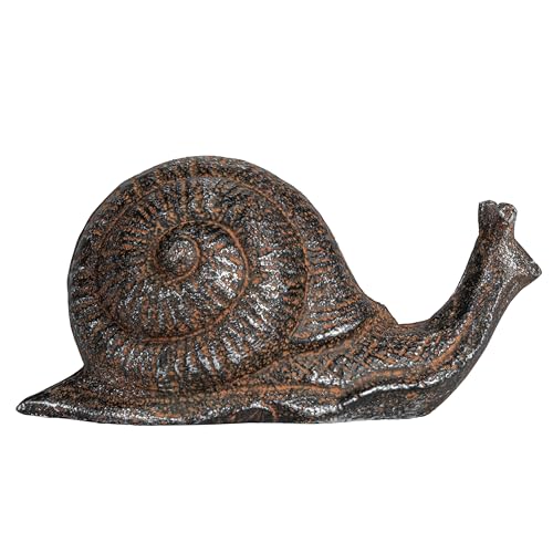 Creative Co-Op Cast Metal Snail Accent Décor, Rust