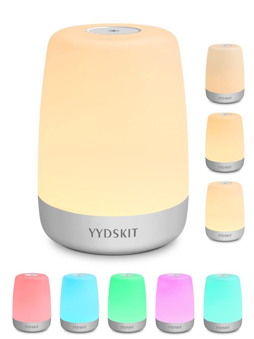YYDSKIT Night Light for Kids & Nursery - Rechargeable Touch Lamp, Portable Nursing Lamp with Soft & Warm Light for Newborn, 3 Timers, Up to 200H