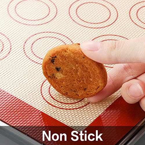 Skiennix Stainless Steel Baking Sheet Set - 3 Trays, 3 Racks & 3 Silicone Mats - Easy Clean, 10/12/16 Inch