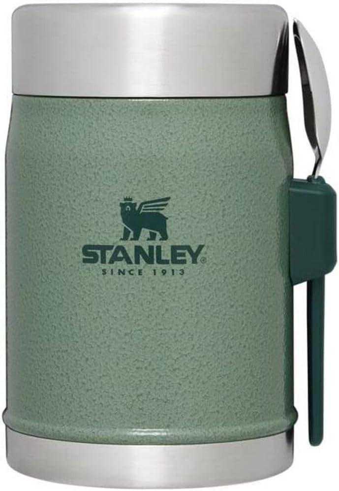 STANLEY Classic Food Jar - Vacuum Insulated Container with Wide Mouth Screw-On Lid | BPA-Free Stainless Steel