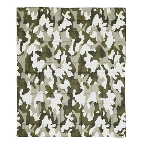Columbia 50" x 60" Down Alternative Throw Blanket - Outdoor Essentials for Camping, Picnics, and Adventures, Soft and Cozy Home Essentials for Bed and Living Room, 100% Polyester Fill - Camo