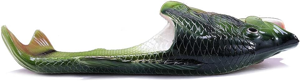 Skiennix Unisex Fish Slippers - Comfortable Bass Sandals for All-Day Wear | Fun Animal Design