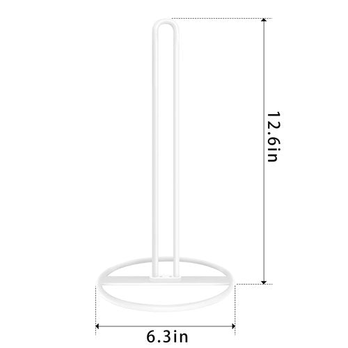 Toilet Paper Holder Stand, OBODING, White Freestanding Toilet Paper Holder for Storing 3 Rolls of Toilet Papers (White)