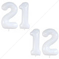 GOER Jumbo Number 12 Balloons - 42 Inch Foil Helium Birthday Decorations | Sweet 12 Party Decor