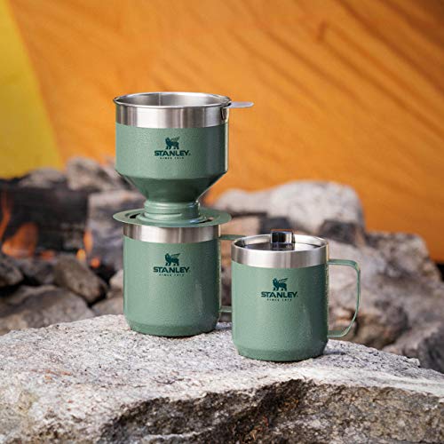 Stanley 1913 Classic Legendary Camp Travel Mug 0.35L - Keeps 1.5 Hours Hot - 3 Hours Cold - Dishwasher Safe - Stainless Steel Coffee Cup - BPA-Free - Matte Black