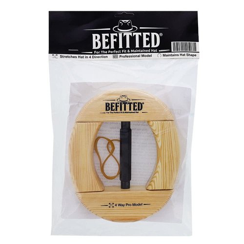 Befitted 4-Way Wooden Hat Stretcher for Adults – Black Hat Stretcher & Maintainer – Professional-Grade, Simple & Easy to Use