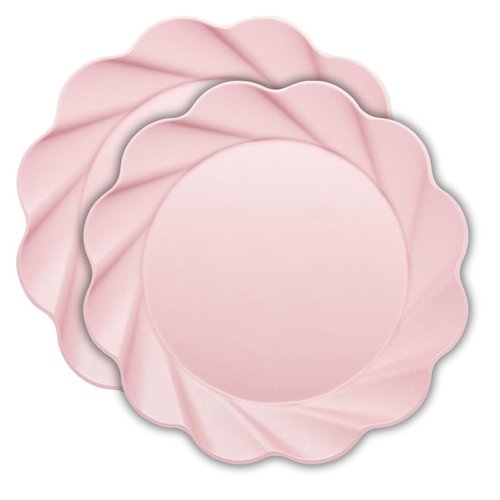 Sophistiplate Eco-Friendly Compostable Dinner Plates - Made of Bamboo Wood Fiber, and Sugarcane- Biodegradable and Disposable Party Plates- Sturdy & Heavy Duty - Pack of 16