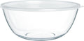 Skiennix 4.7 Qt Extra Large Glass Mixing Bowl - Clear Glass for Salad, Cooking & Storage
