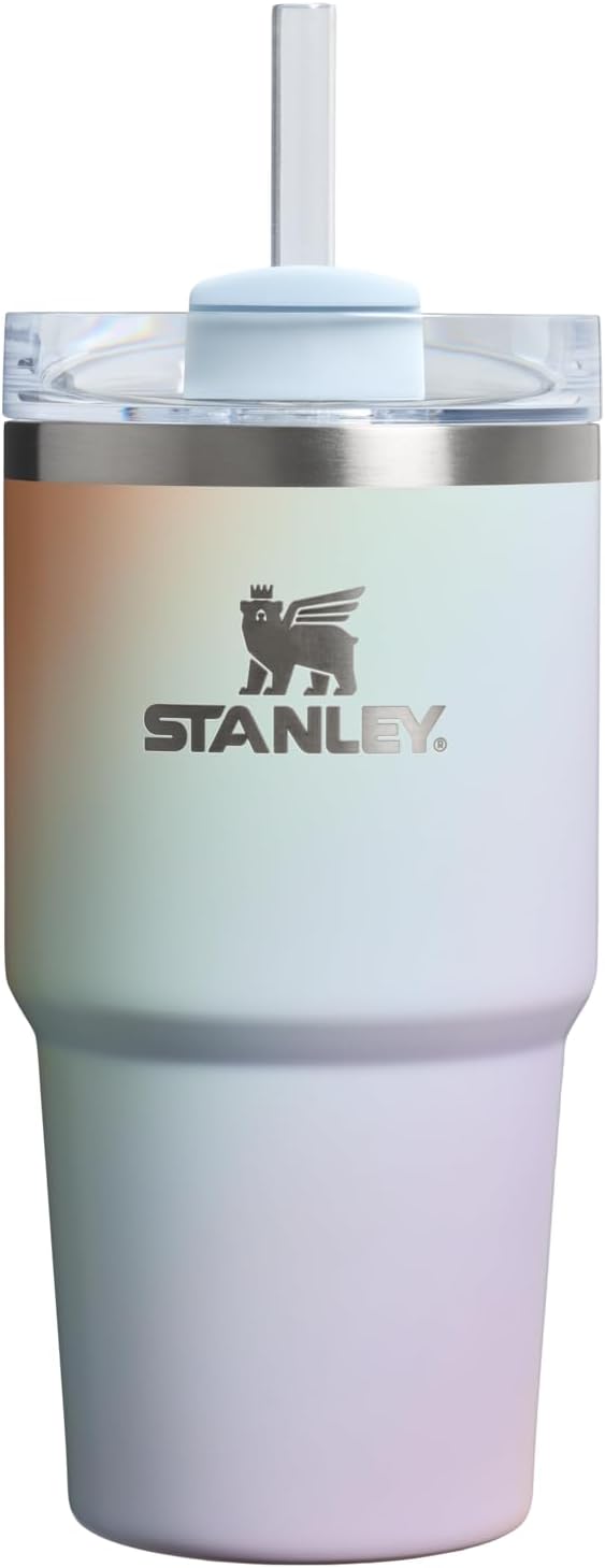 STANLEY Quencher H2.0 Tumbler - 20 oz Insulated Stainless Steel Cup with Handle & Straw | BPA-Free | Sunrise Spiral