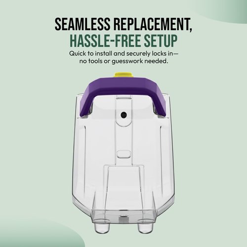 Replacement Clean Tank Assembly for Bissell TurboClean Pet XL Upright Carpet Cleaner, Fits Models 3746, 3738, 3748, 3745, Purple