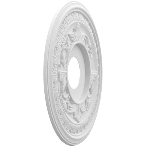 Ekena Millwork CMP16BA Baltimore Thermoformed PVC Ceiling Medallion (Fits Canopies up to 6 1/2"), 16"OD x 3 1/2"ID x 1"P