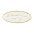 Mud Pie Gold Everything Dish, Wonderful, 9" x 4"