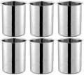 OCS Parts 6-Pack 2 Quart Bain Marie Pot | 6-3/4" x 4-3/8" Stainless Steel Pot for Warm or Cold Food, Sauces, Soups, or Organizing Cooking Utensils
