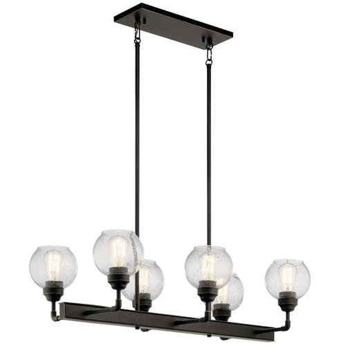 Kichler 43994AP Six Light Linear Chandelier