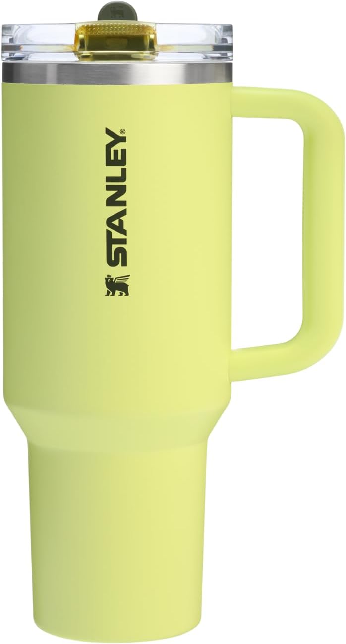 STANLEY Quencher ProTour 40 oz Tumbler - Leakproof Lid, Built-In Straw & Handle | Insulated Stainless Steel | Prickly Pear