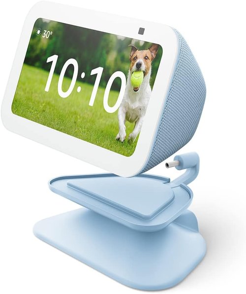 Echo Show 5 Adjustable Stand with USB-C Charging Port - Stylish Charcoal Design