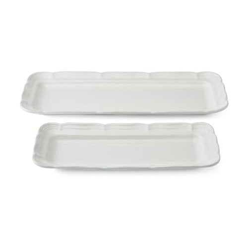 Mikasa French Countryside Bread Tray Serving Platters, Set of 2, 12 Inch and 15 Inch