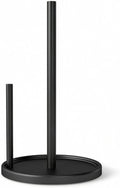 Jesginboo Paper Towel Holder - Stylish Black Countertop Design with Weighted Base for Stability