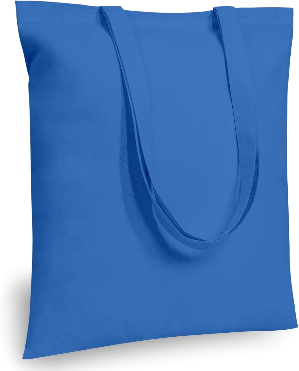 TOPDesign 24-Pack Ocean Blue Cotton Tote Bags - Lightweight, Reusable Grocery Shopping Bags | Ideal for DIY & Promotions