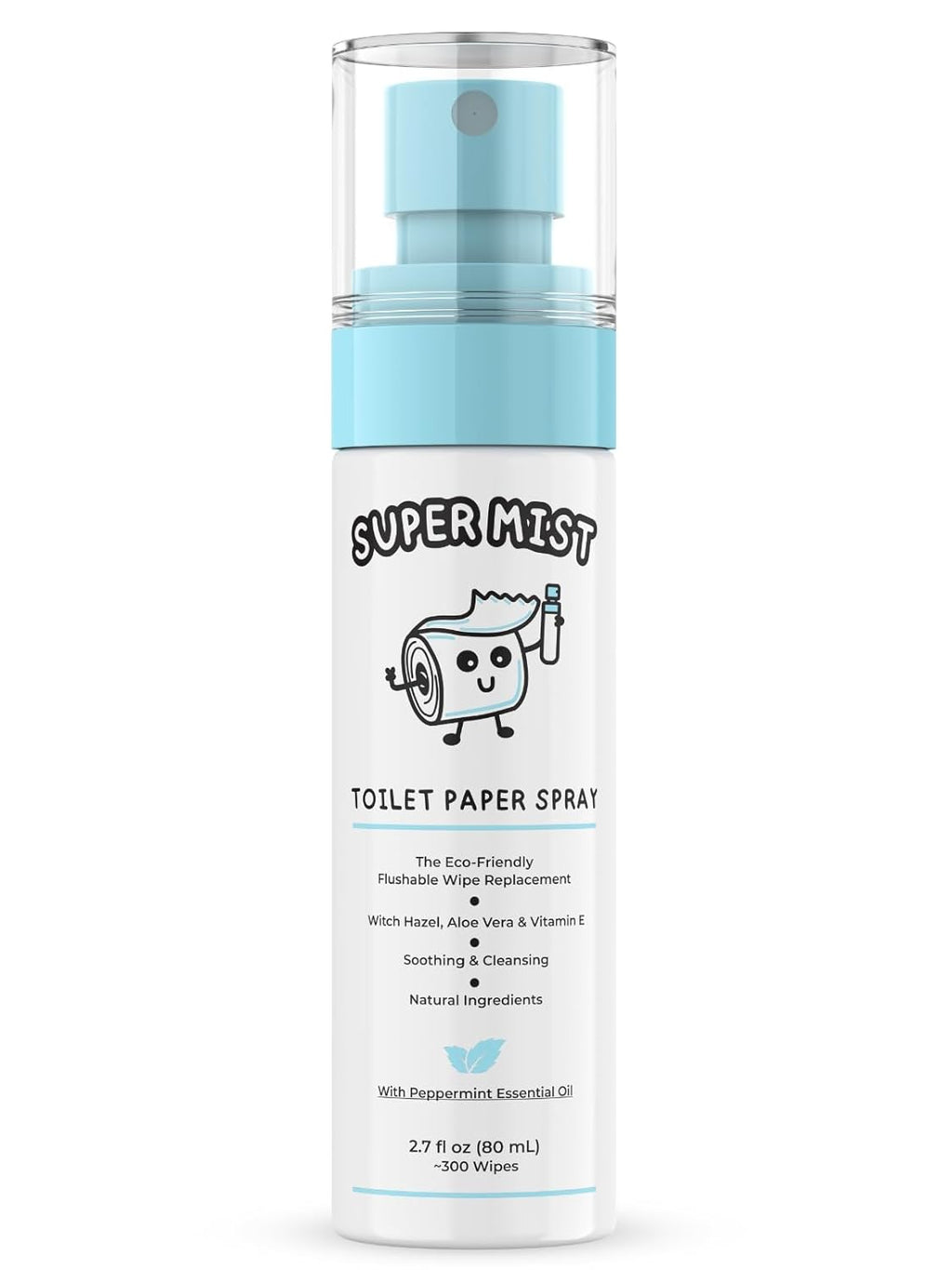 Toilet Paper Spray by [Brand Name] - Gentle Cleansing Wipe for a Better Bathroom Experience | 2.7 fl oz | Travel-Friendly
