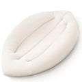 Baby Lounger - Skin-Friendly & Breathable Infant Cushion for Tummy Time | Portable for Newborns (Ivory)