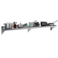 Garvee Stainless Steel Hanging Rack for Kitchen Storage and Organization, [NSF Certified] 12 in W*24 in L Shelf with 10 S Hooks for Hanging Pots, Pans in Home Kitchen, Restaurant & Hotel