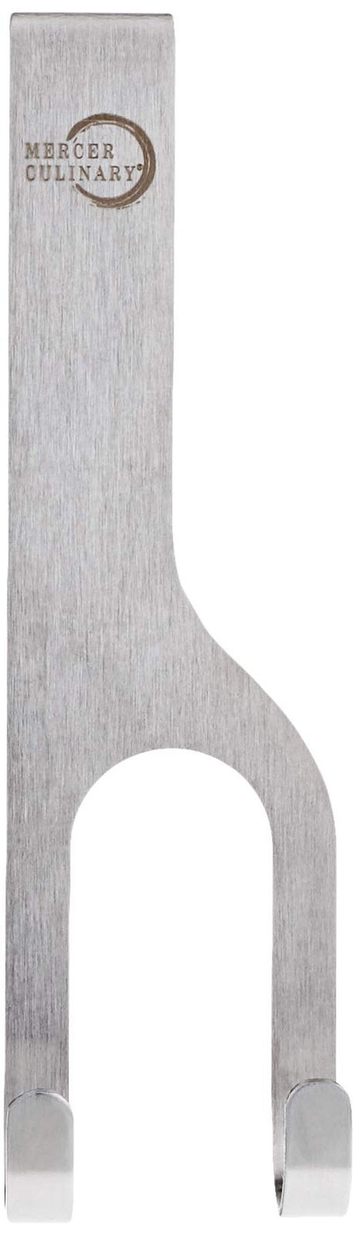 Mercer Culinary Double Hooks For Magnet Bar, Silver, 2 Pack