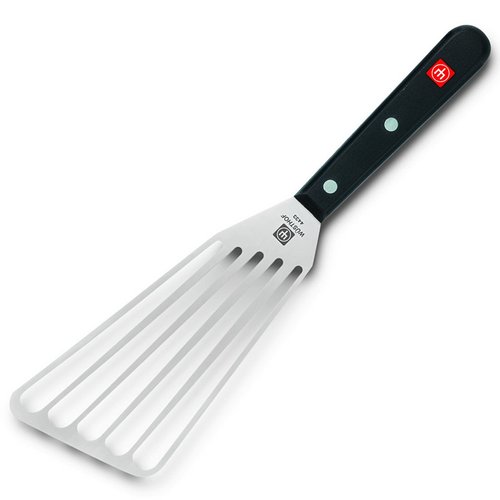 WÜSTHOF Gourmet 6.5" Offset Slotted Spatula,Silver/Black