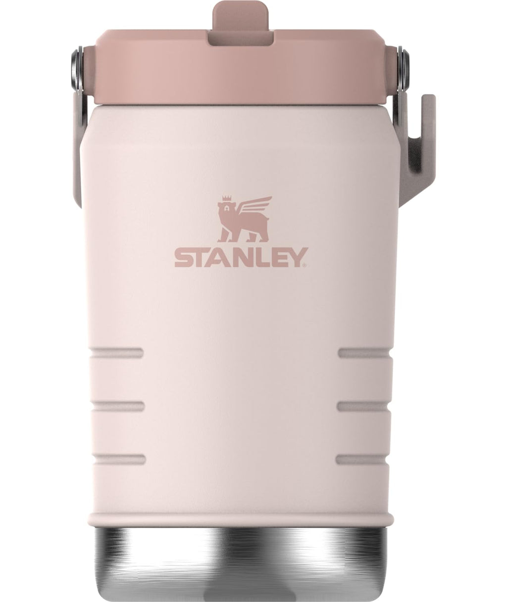 STANLEY IceFlow 2.0 Flip Straw Jug with Handle 40 oz | Twist On Lid and Flip Up Straw | Leakproof for Travel and Sports | Insulated Stainless Steel |BPA-Free | Rose Quartz