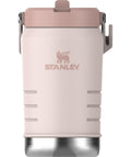STANLEY IceFlow 2.0 Flip Straw Jug with Handle 40 oz | Twist On Lid and Flip Up Straw | Leakproof for Travel and Sports | Insulated Stainless Steel |BPA-Free | Rose Quartz