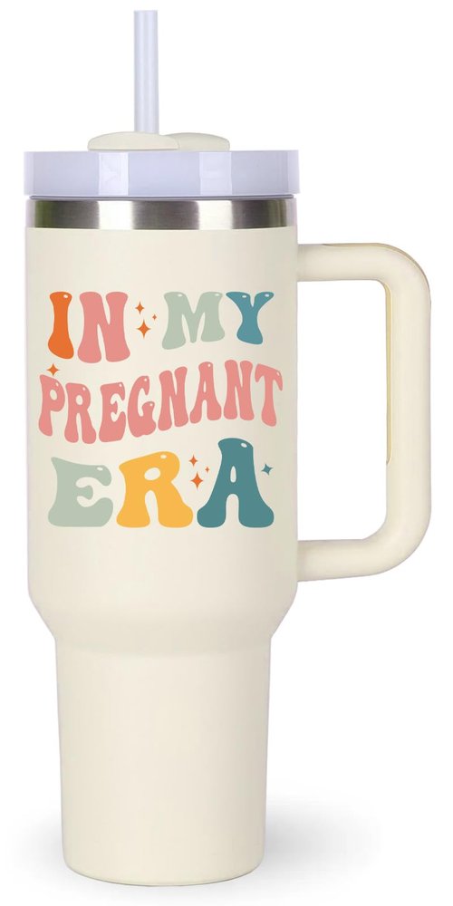 momocici Pregnancy Cup Tumblers Gifts.40oz In My Pregnant Era Tumbler with Handle.Pregnancy Gift.Pregnancy Cups.Pregnancy Tumbler.40oz mom to be New Mom First Time Mom Gifts for Pregnant Women.
