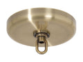 B&P Lamp® Rounded Ceiling Light Canopy Plate Kit (Antique Brass)