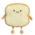 OUKEYI Toast Bread Pillow, Funny Bread Shape Plush Toy,Facial Expression Soft Toast Sofa Pillow, for Kids Adults Gift Home Bed Room Decor