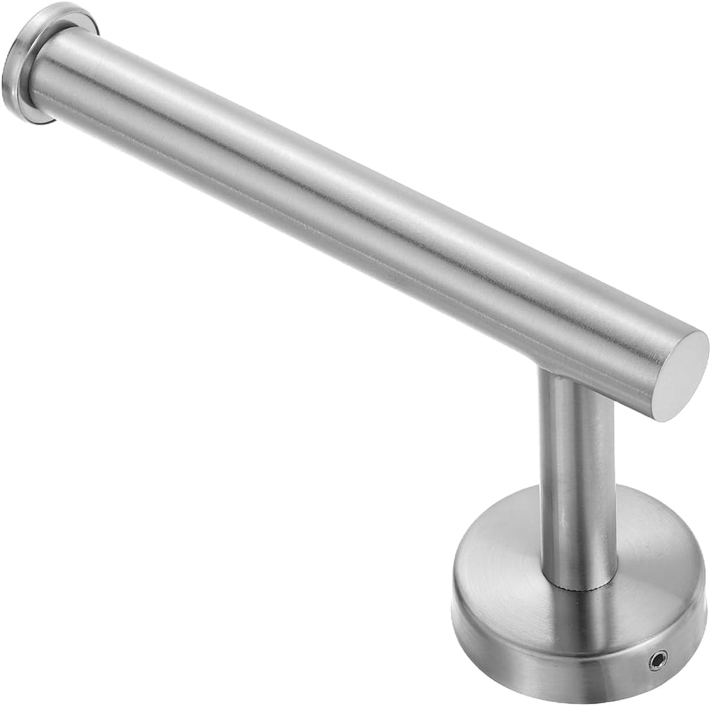 uxcell Stainless Steel Toilet Paper Holder - Rustproof Wall-Mount Design | 6.2-Inch Silver Finish