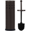 Blue Donuts Toilet Brush and Holder - Cleaning Bowl Cleaner, Stainless Steel, Oil Rubbed Bronze