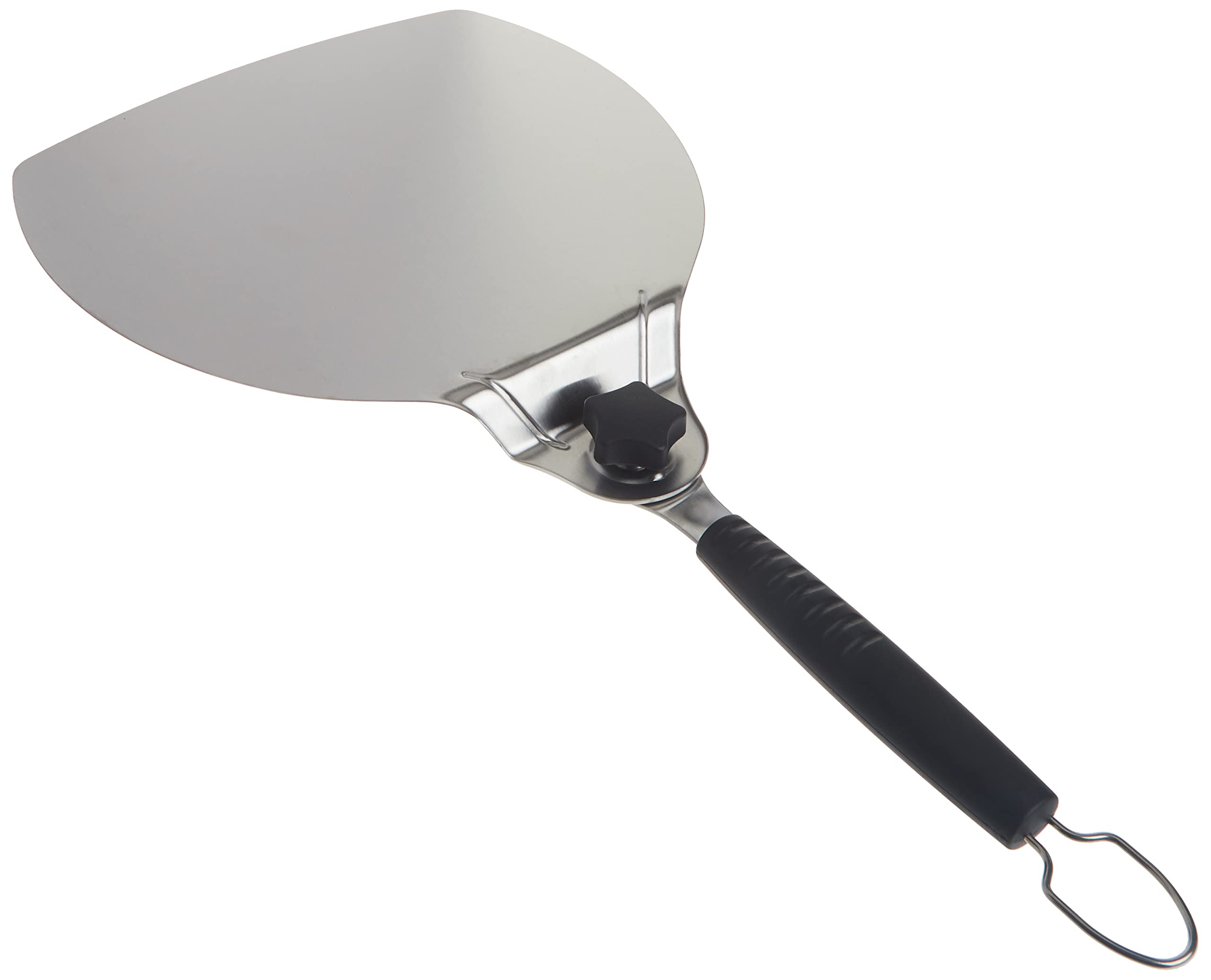 Weber Original Pizza Paddle – Stainless Steel Pizza Peel with Rotating Handle, Supports 12-Inch Pizzas up to 2.5 lbs, No‑Slip Grip & Hanging Loop