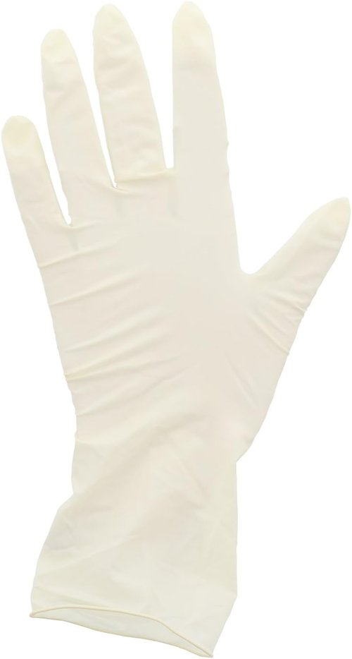 AmerCare Ultra Flex Latex Exam Gloves - Powder Free, Medium Size, 1000 Count Case
