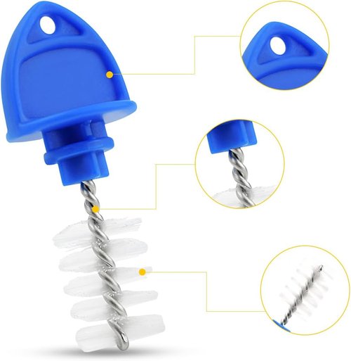 20 Pack Beer Tap Plug Brush for Faucet Draft Beer Tap Plugs Brush Beer Tap Cleaning Brush Beer Faucet Brush Cap Cover Kit Keg Tap Beer Tap Plugs with Brushes Faucet Soother Sanitary Covers (Blue)