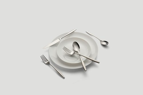 CAMBRIDGE Silversmiths Katerina Mirror 20-Piece Flatware Set, Service for 4, Silver