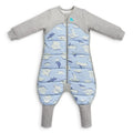 Love to Dream Extra Warm Baby Sleep Suit (6-12 Mo), Super Soft Temp Regulating Sleeping Sack, 3.5TOG Warm Wearable Blanket, Blue